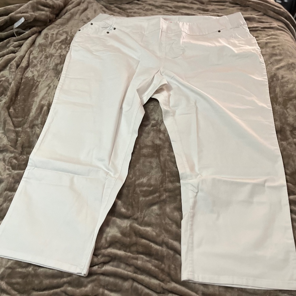 Woman Within White Denim Jeans size 32